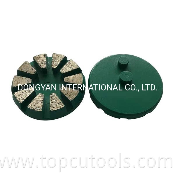 8 Segments Diamond Floor Grinding Pucks Plug Tools Manufacturer